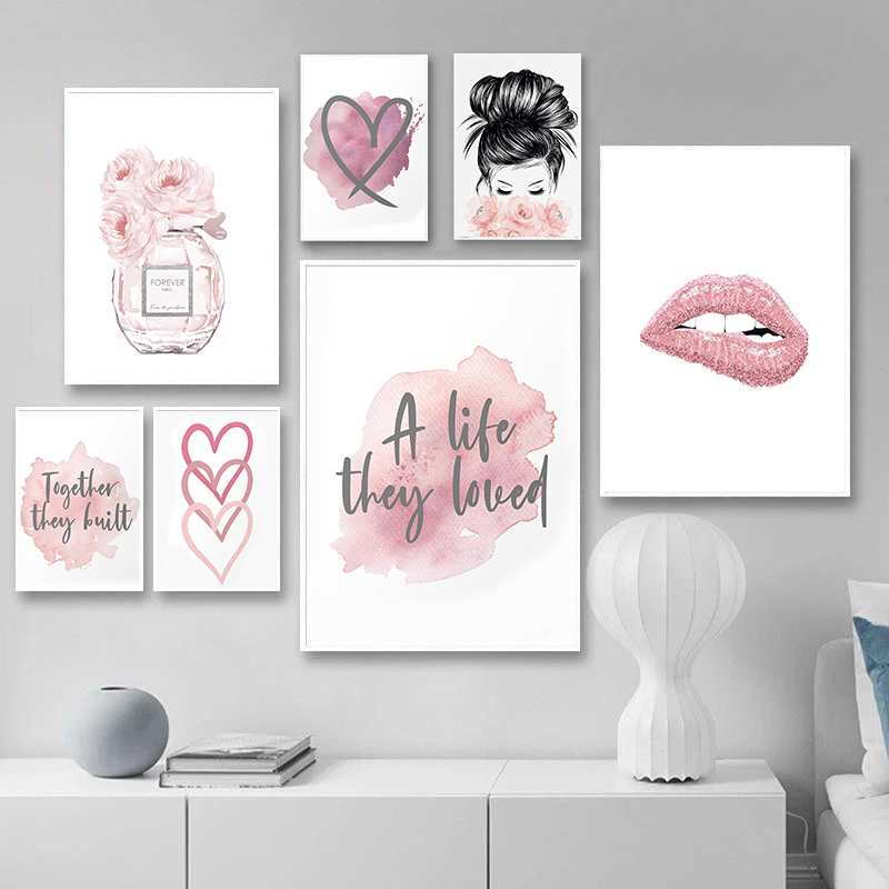 Home Fragrance Room Spray - Fashion Simple Pink Love perfume Flower
