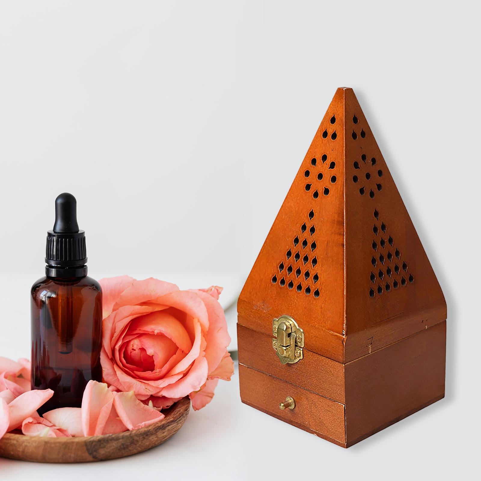 Wood Incense Cone Holders Hand - Home Fragrance Gift Box recension och pris