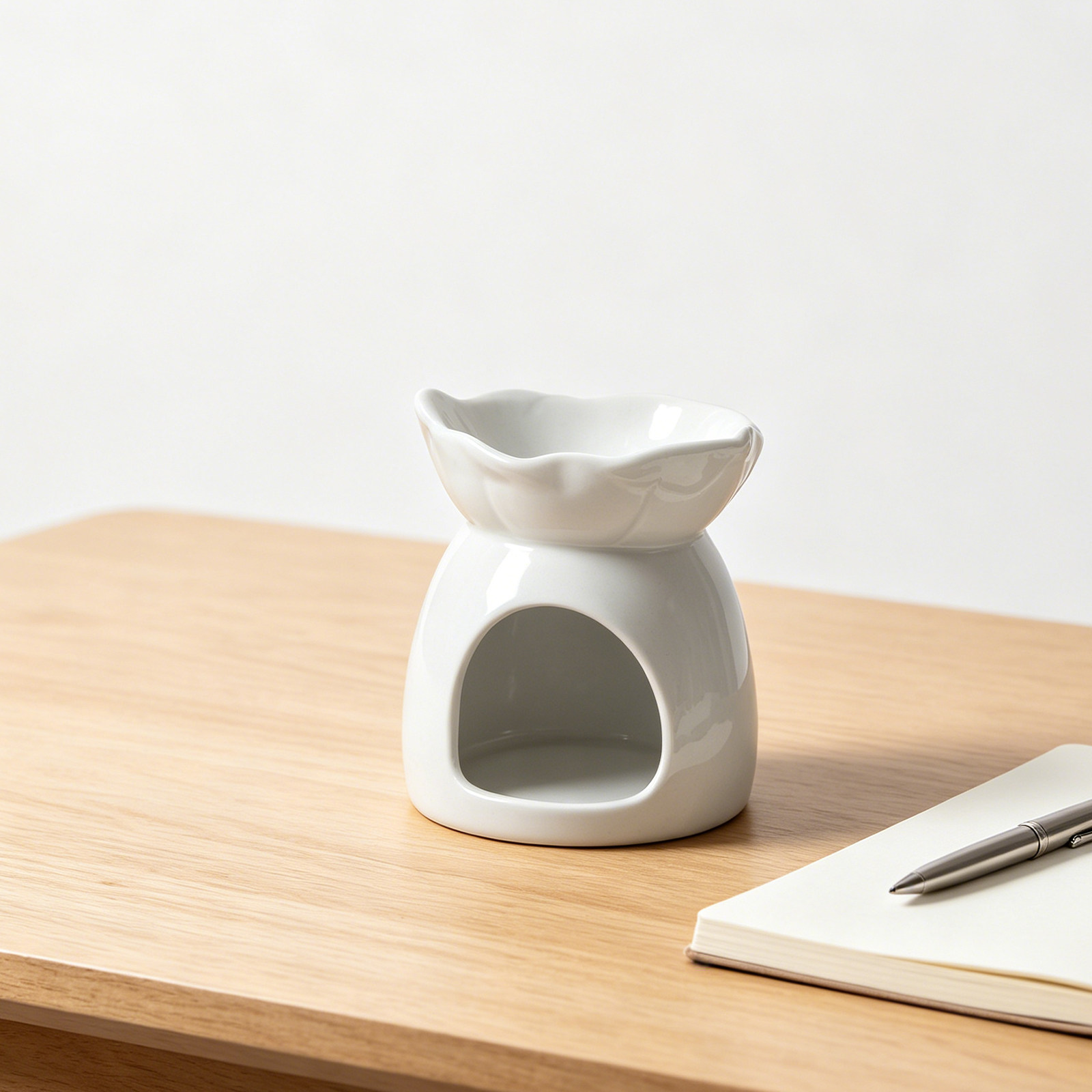 Ceramic Holder Elegant Leaf-Sh - Home Fragrance With Essential Oils recension och pris