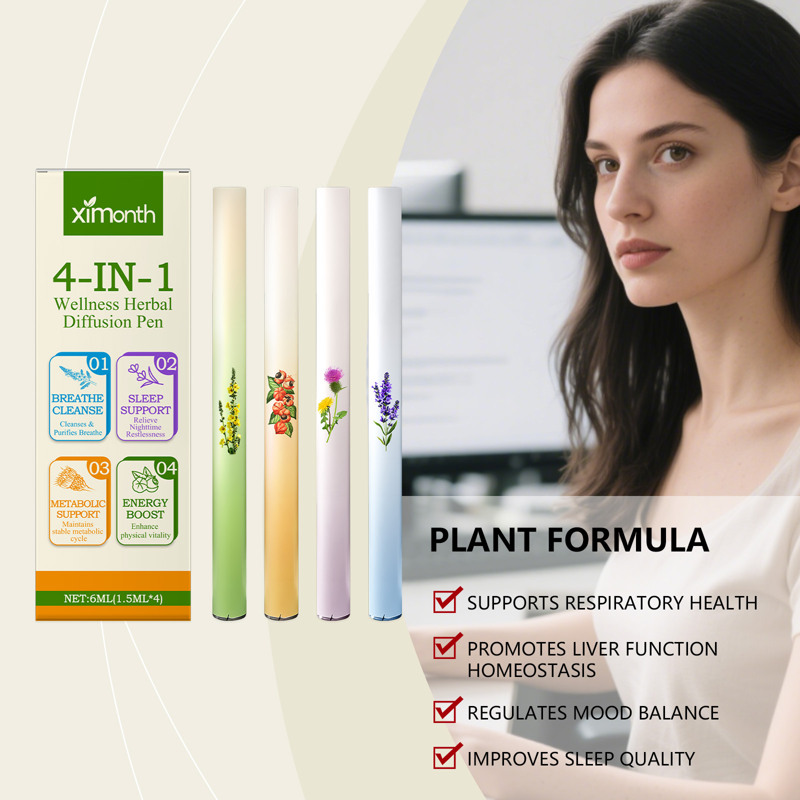 4 In 1 Air Freshening Pen Herb - Home Fragrance Stick recension och pris