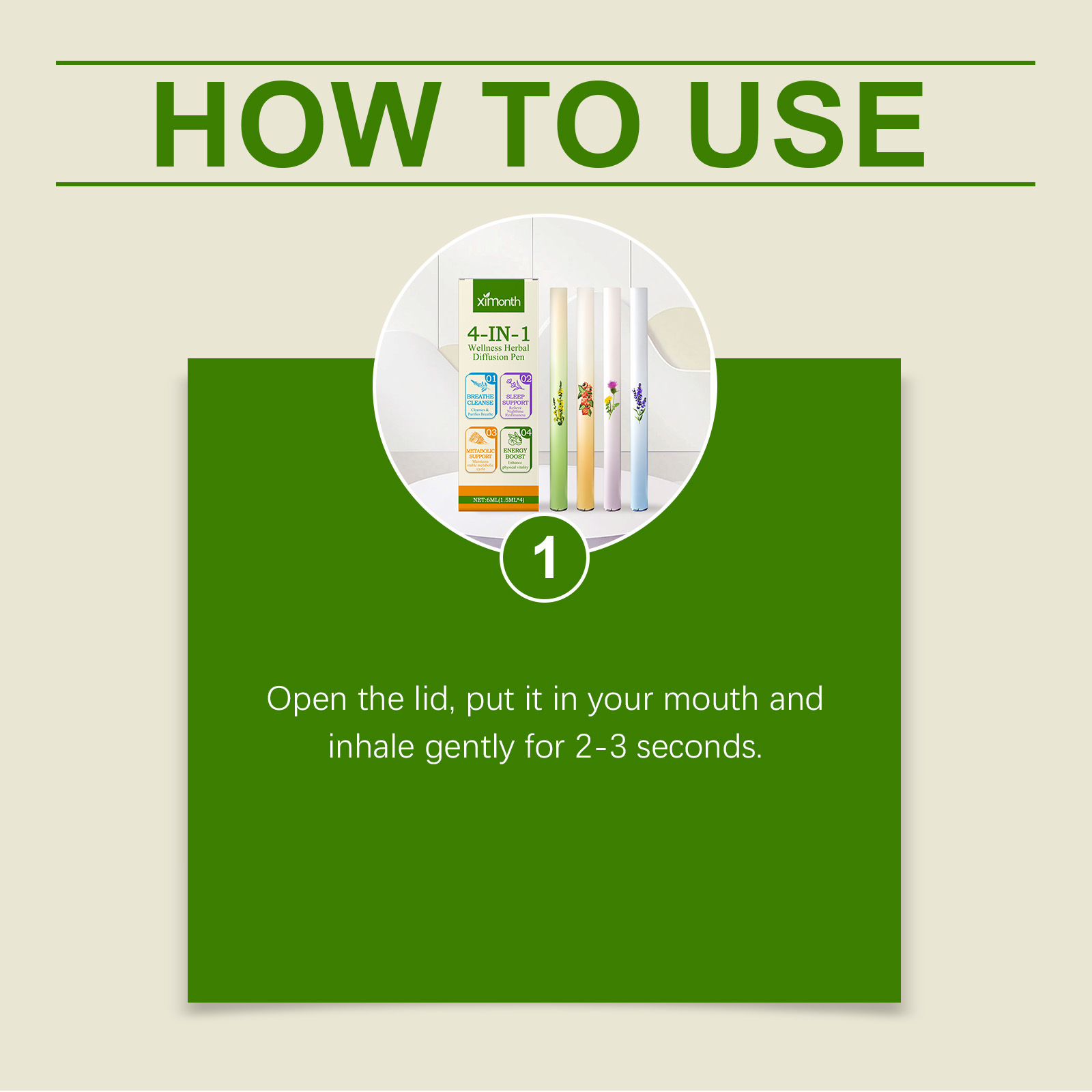 4 In 1 Air Freshening Pen Herb - Home Fragrance Stick recension och pris