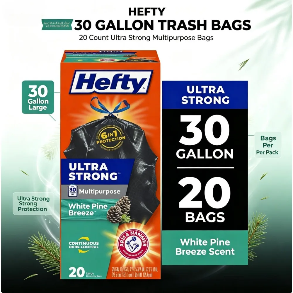 20‑Count Black 30 Gallon Large - Home Fragrance Types recension och pris