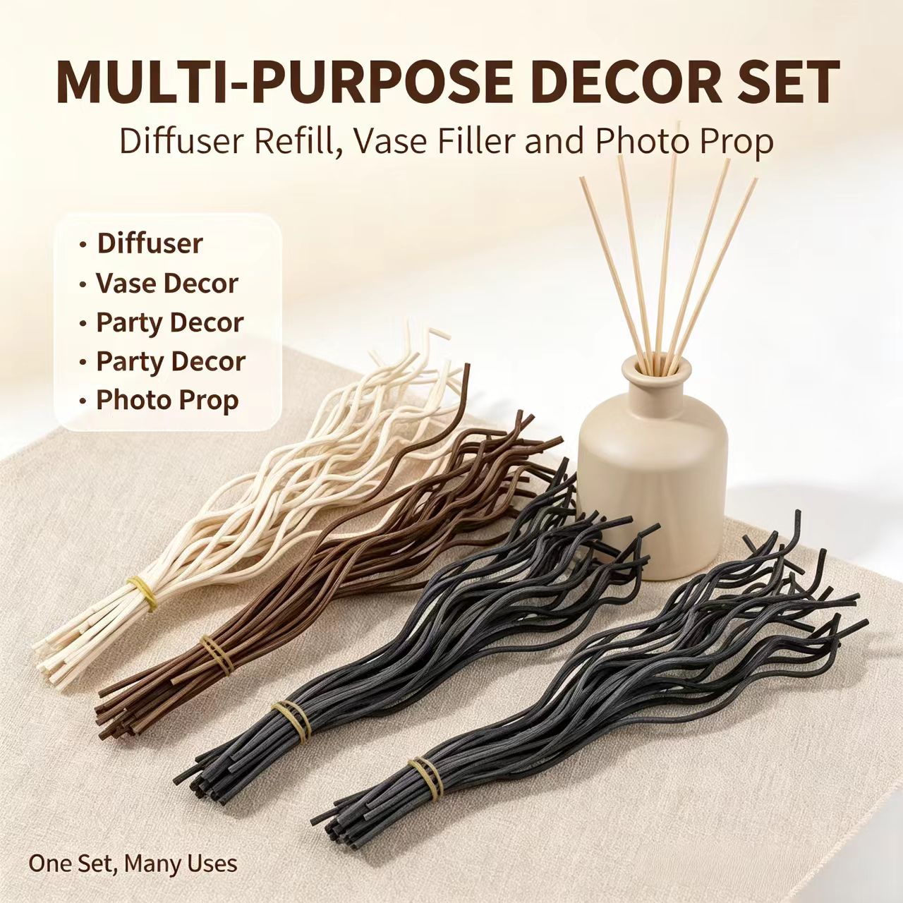 20Pcs Long Wavy Rattan Reed Di - Home Fragrance Refill recension och pris