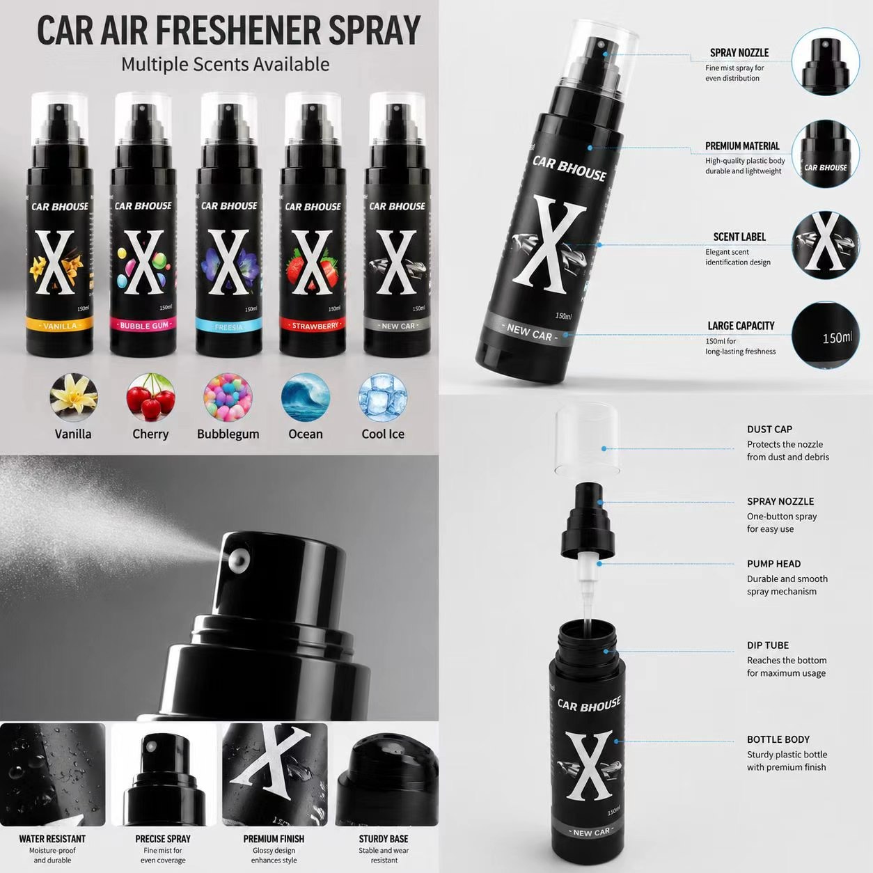High End CAR BHOUSE X Car Frag - Home Fragrance Room Spray recension och pris