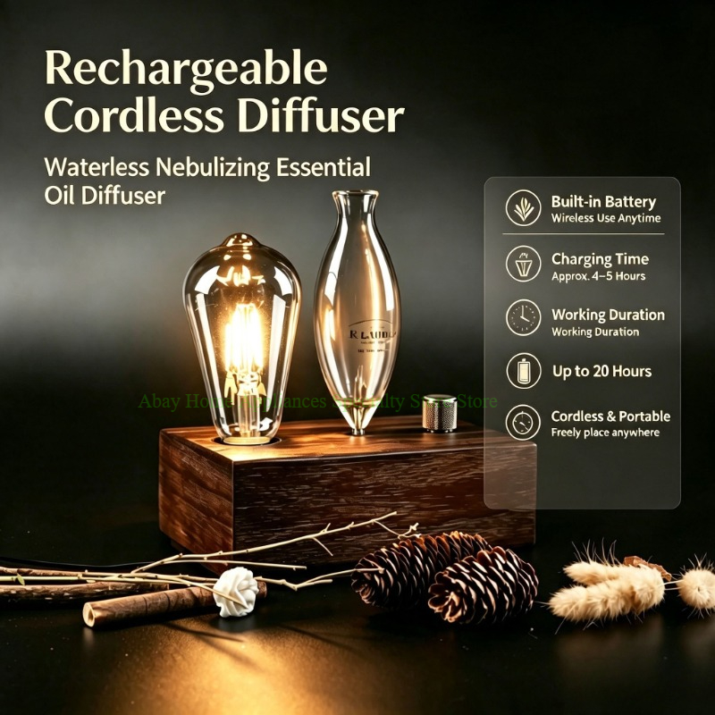 Rechargeable Waterless Nebuliz - Home Fragrance With Essential Oils recension och pris