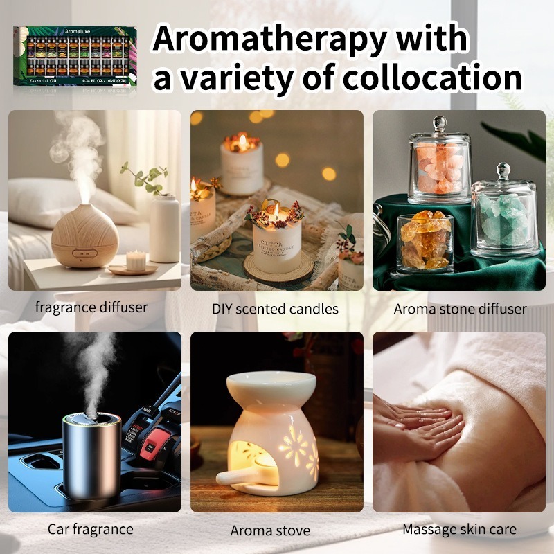 20 Kinds Aromatherapy Essentia - Home Fragrance Jasmine Diffuser recension och pris