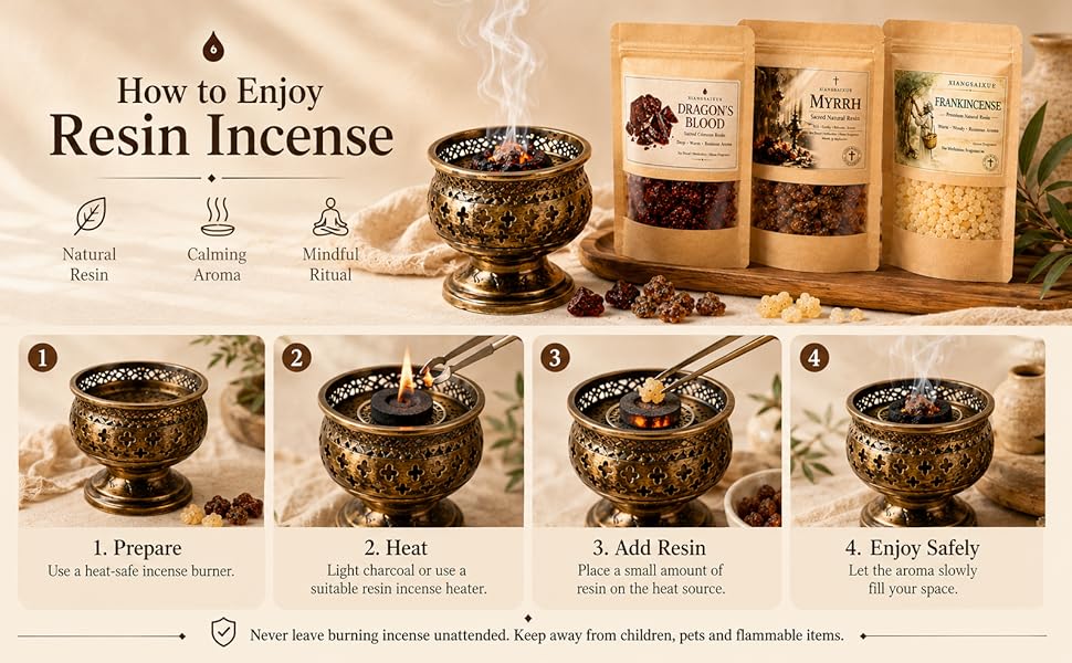 Natural Resin Incense Multi Ty - Home Fragrance Types recension och pris