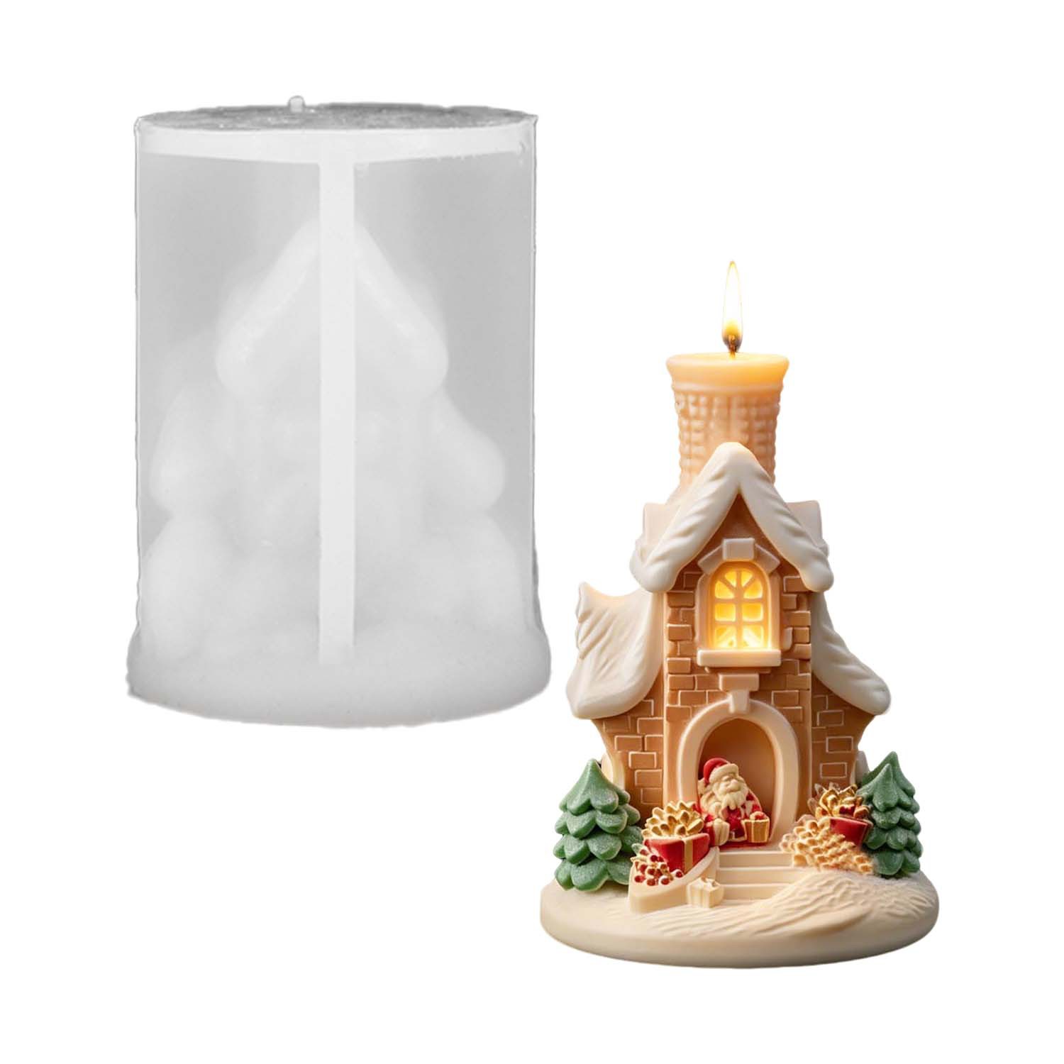 3D Santa Christmas Snow House  - Home Fragrance Gingerbread recension och pris