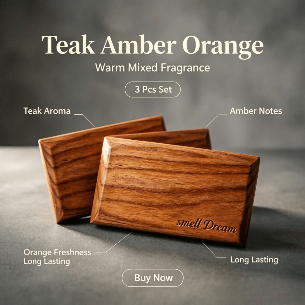 Car Air Freshener Teak Amber O - Home Fragrance Set recension och pris